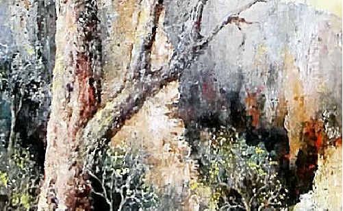 Untitled by Dawn Marriage – acrylic, seeds and modelling paste. Untitled by Dawn Marriage – acrylic, seeds and modelling paste.